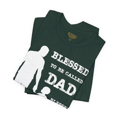 Blessed To Be Called Dad | Father's Day Tee | Black Father & Son |  Gift for Dad, Christian Apparel, Family Shirt, Dad's Love Quote Tee