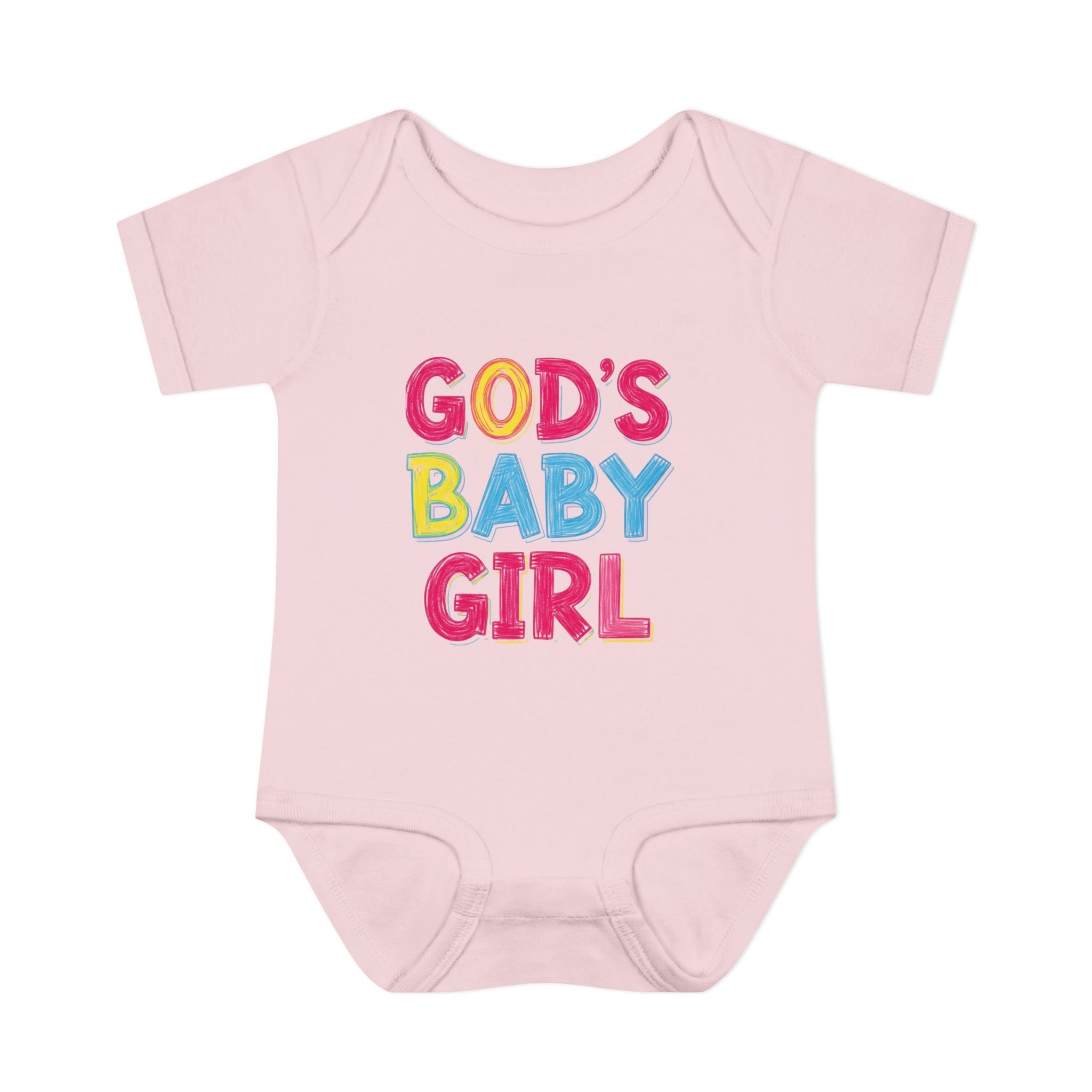 GOD'S BABY GIRL | Infant Bodysuit |  Baby Shower Gift, Cute Baby Outfit, Religious Gift, Newborn Clothes, Faith-Inspired Apparel