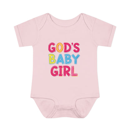 GOD'S BABY GIRL | Infant Bodysuit |  Baby Shower Gift, Cute Baby Outfit, Religious Gift, Newborn Clothes, Faith-Inspired Apparel