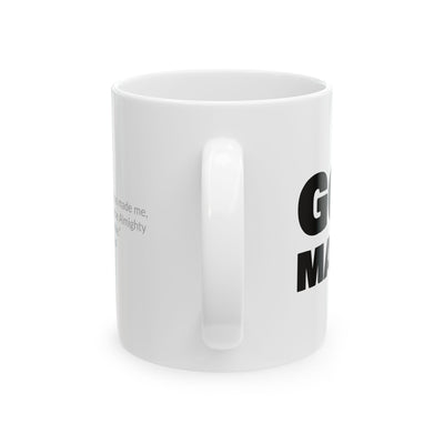 GOD MADE! Collection - Mug | Job 33:4 (white)