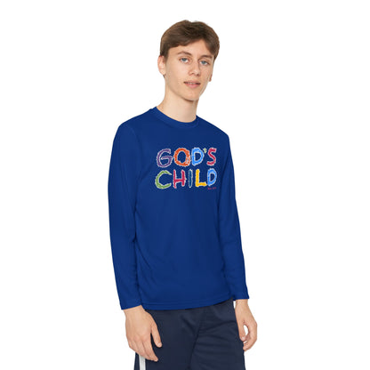 GOD'S CHILD! Collection | Youth Long Sleeve Tee  | (Romans 8:14) - Pastel