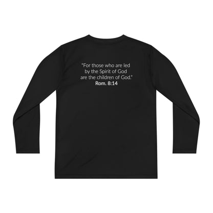 GOD'S CHILD! Collection Youth Long Sleeve Tee | (Romans 8:14)