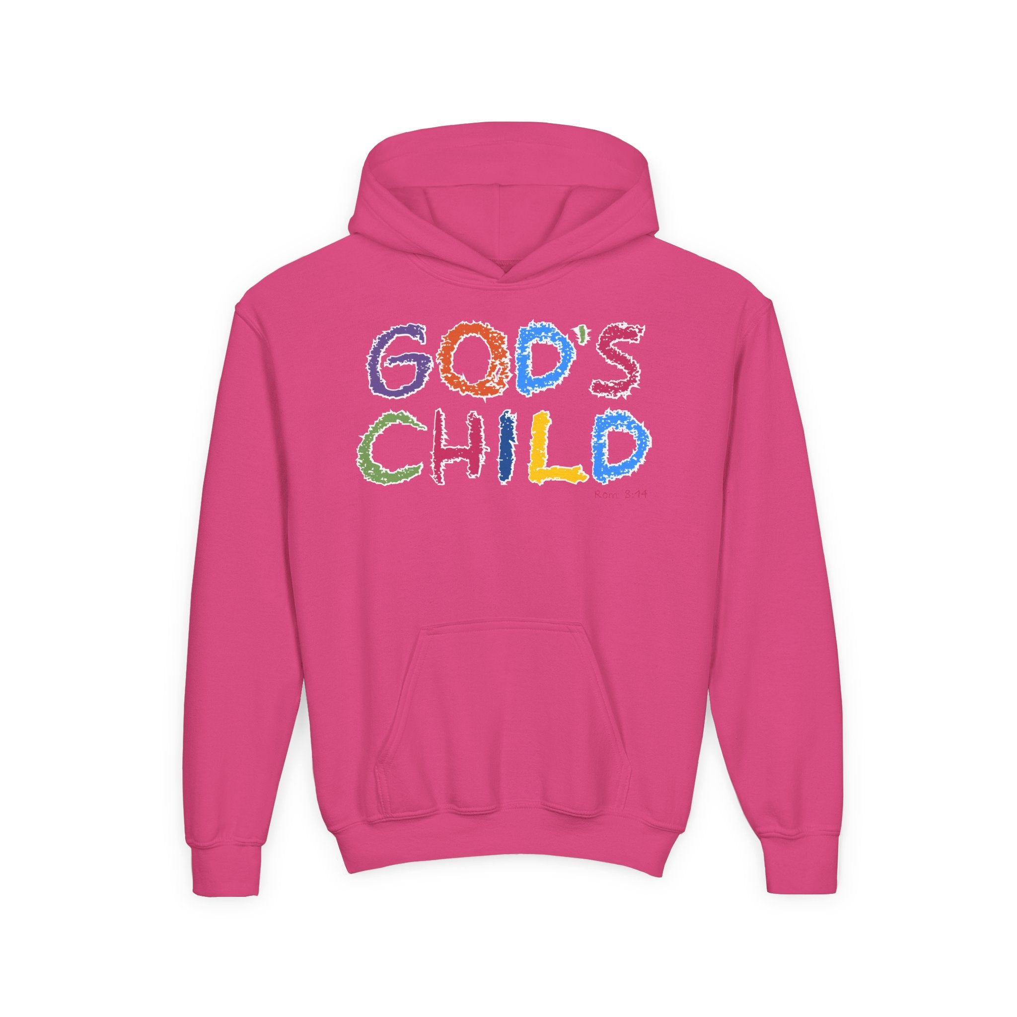 GOD'S CHILD! Collection | Hoodie [Youth]  | (Romans 8:14) - Pastel