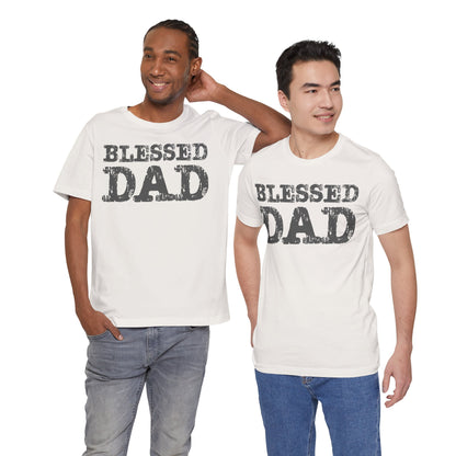 Blessed Dad Unisex Tee, Father's Day Gift, Dad Birthday Shirt, Casual Wear for Dads, Family Reunion Apparel, Comfortable T-Shirt
