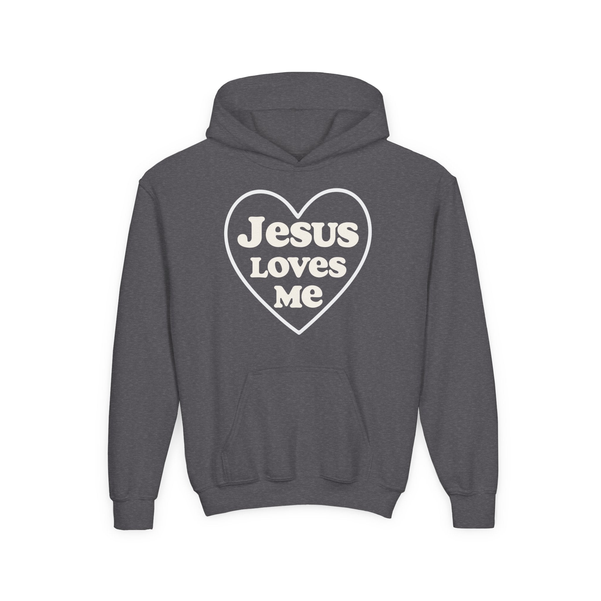 Jesus Loves Me | Youth Hoodie, Heartwarming Gift for Kids, Cozy Sweatshirt for Church, Faith-Based Apparel, Religious Youth Clothing, [...]