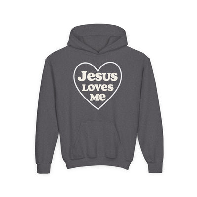 Jesus Loves Me | Youth Hoodie, Heartwarming Gift for Kids, Cozy Sweatshirt for Church, Faith-Based Apparel, Religious Youth Clothing, [...]