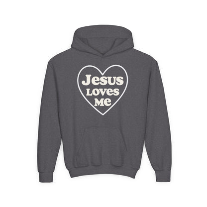 Jesus Loves Me | Youth Hoodie, Heartwarming Gift for Kids, Cozy Sweatshirt for Church, Faith-Based Apparel, Religious Youth Clothing, [...]