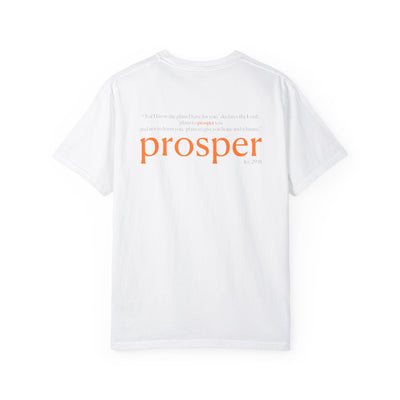 Prosper Unisex Garment-Dyed T-Shirt - Inspirational Quote Tee