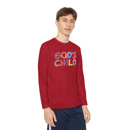 GOD'S CHILD! Collection | Youth Long Sleeve Tee  | (Romans 8:14) - Pastel