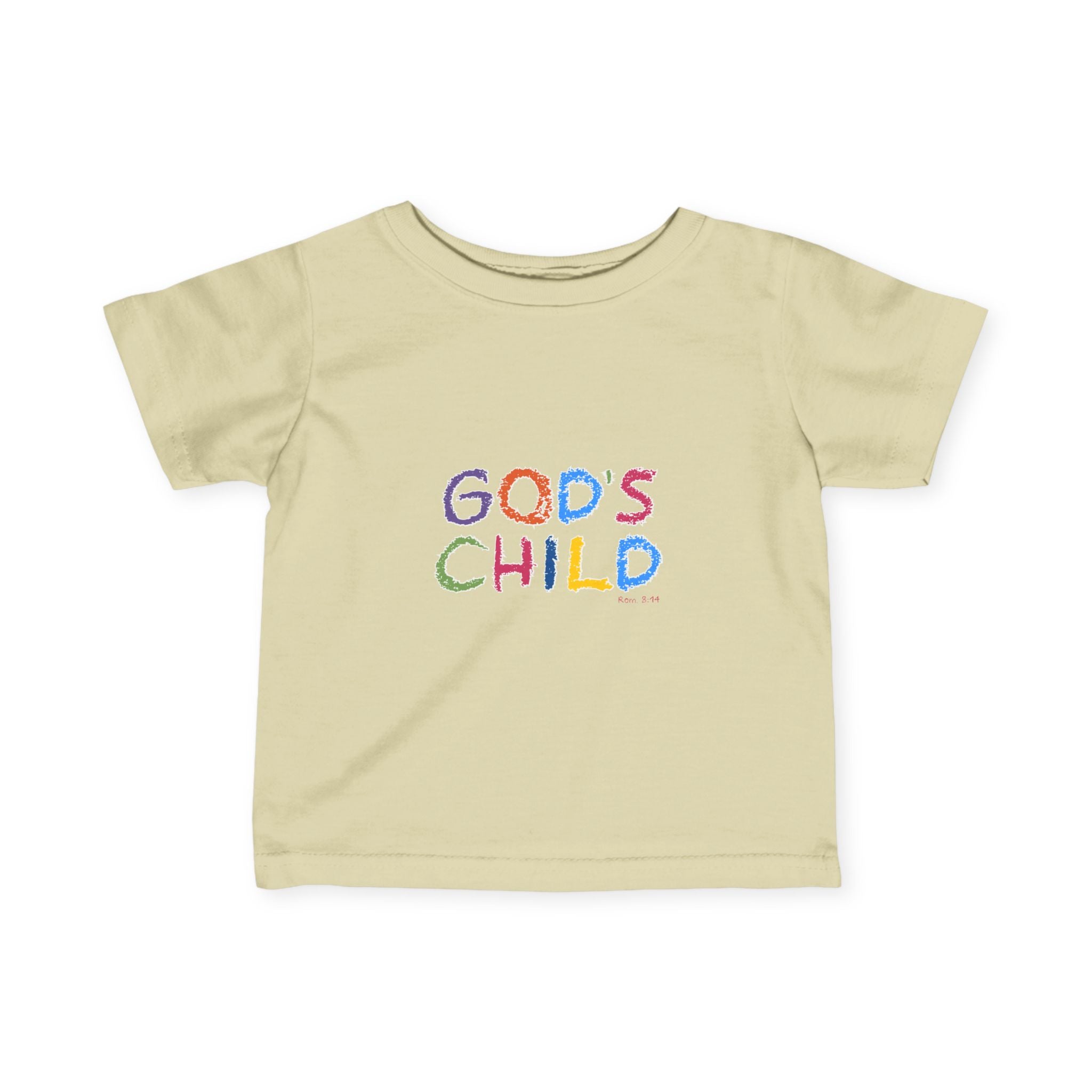 GOD'S CHILD! | Colorful Infant Fine Jersey Tee | Baby Heirs Collection (Roman's 8:14)
