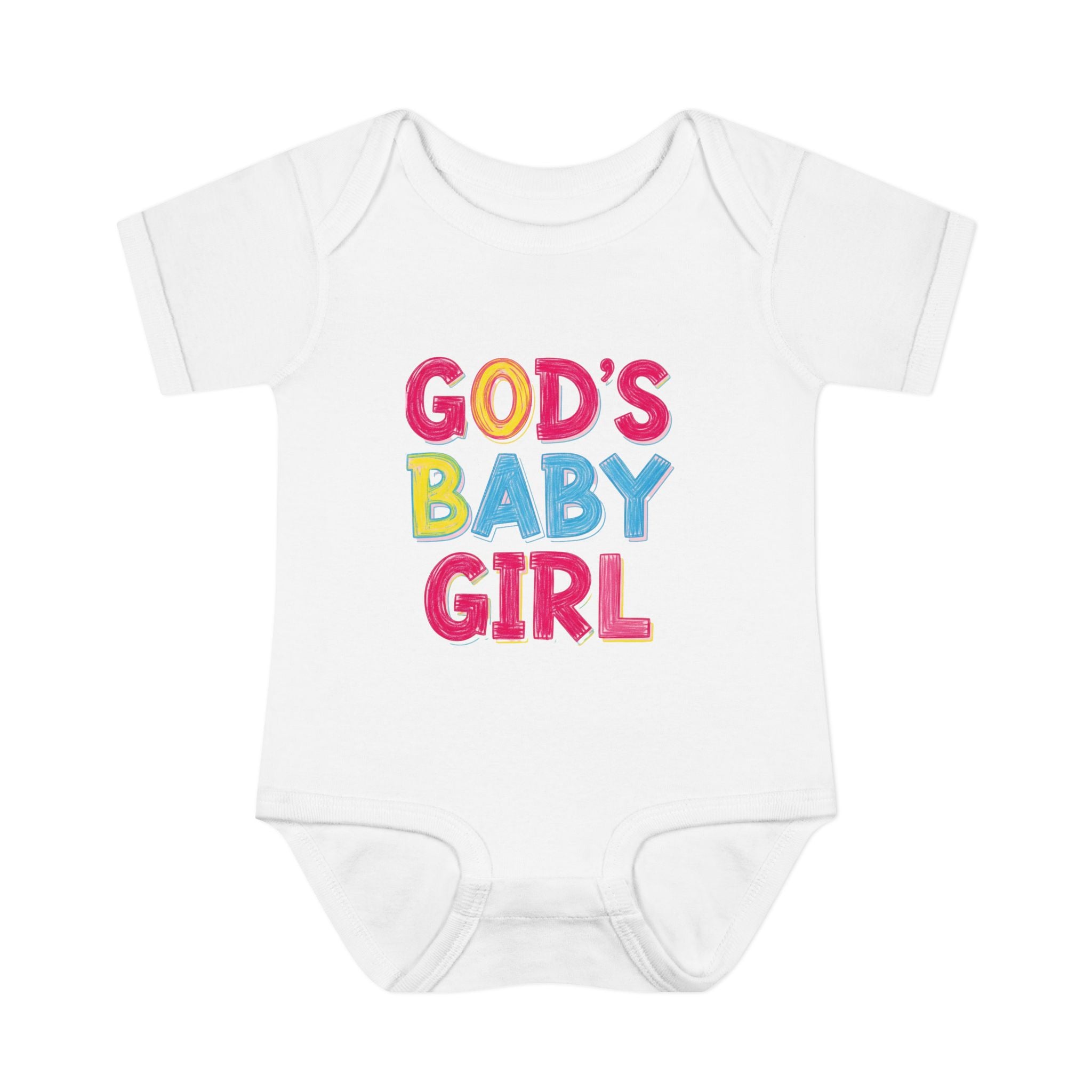GOD'S BABY GIRL | Infant Bodysuit |  Baby Shower Gift, Cute Baby Outfit, Religious Gift, Newborn Clothes, Faith-Inspired Apparel