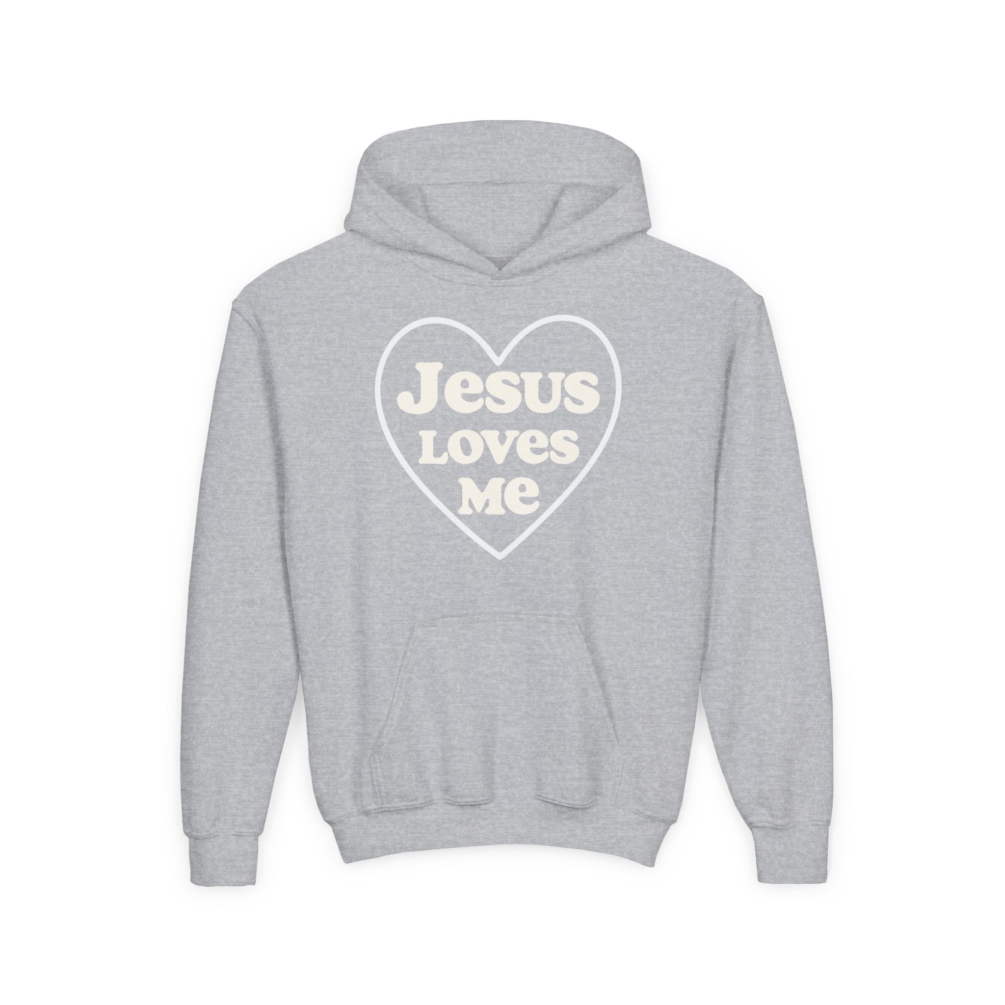 Jesus Loves Me | Youth Hoodie, Heartwarming Gift for Kids, Cozy Sweatshirt for Church, Faith-Based Apparel, Religious Youth Clothing, [...]