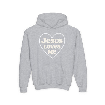 Jesus Loves Me | Youth Hoodie, Heartwarming Gift for Kids, Cozy Sweatshirt for Church, Faith-Based Apparel, Religious Youth Clothing, [...]