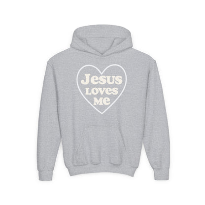 Jesus Loves Me | Youth Hoodie, Heartwarming Gift for Kids, Cozy Sweatshirt for Church, Faith-Based Apparel, Religious Youth Clothing, [...]