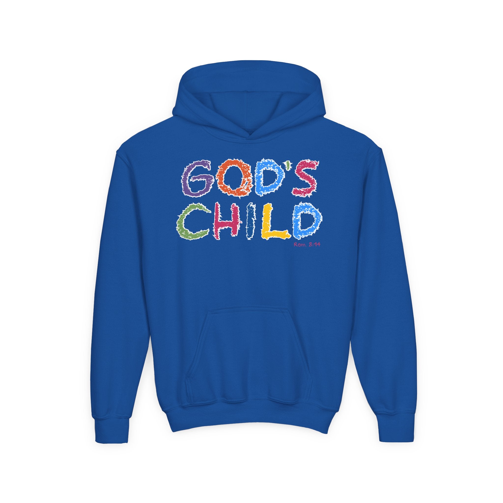 GOD'S CHILD! Collection | Hoodie [Youth]  | (Romans 8:14) - Pastel