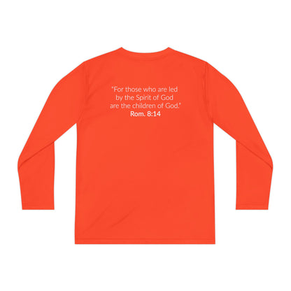 GOD'S CHILD! Collection Youth Long Sleeve Tee | (Romans 8:14)