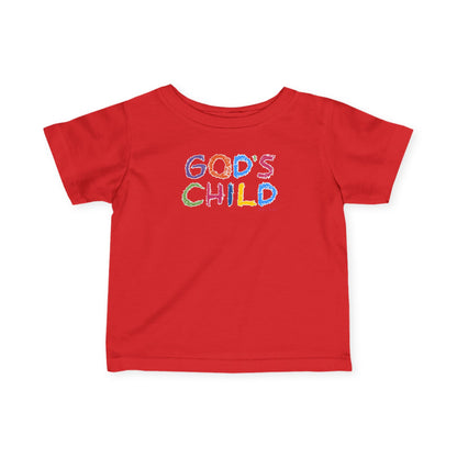 GOD'S CHILD! | Colorful Infant Fine Jersey Tee | Baby Heirs Collection (Roman's 8:14)