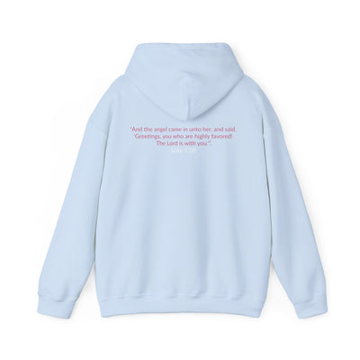 Blessed & Highly Favored Embroidered Hoodie | Luke 1:28