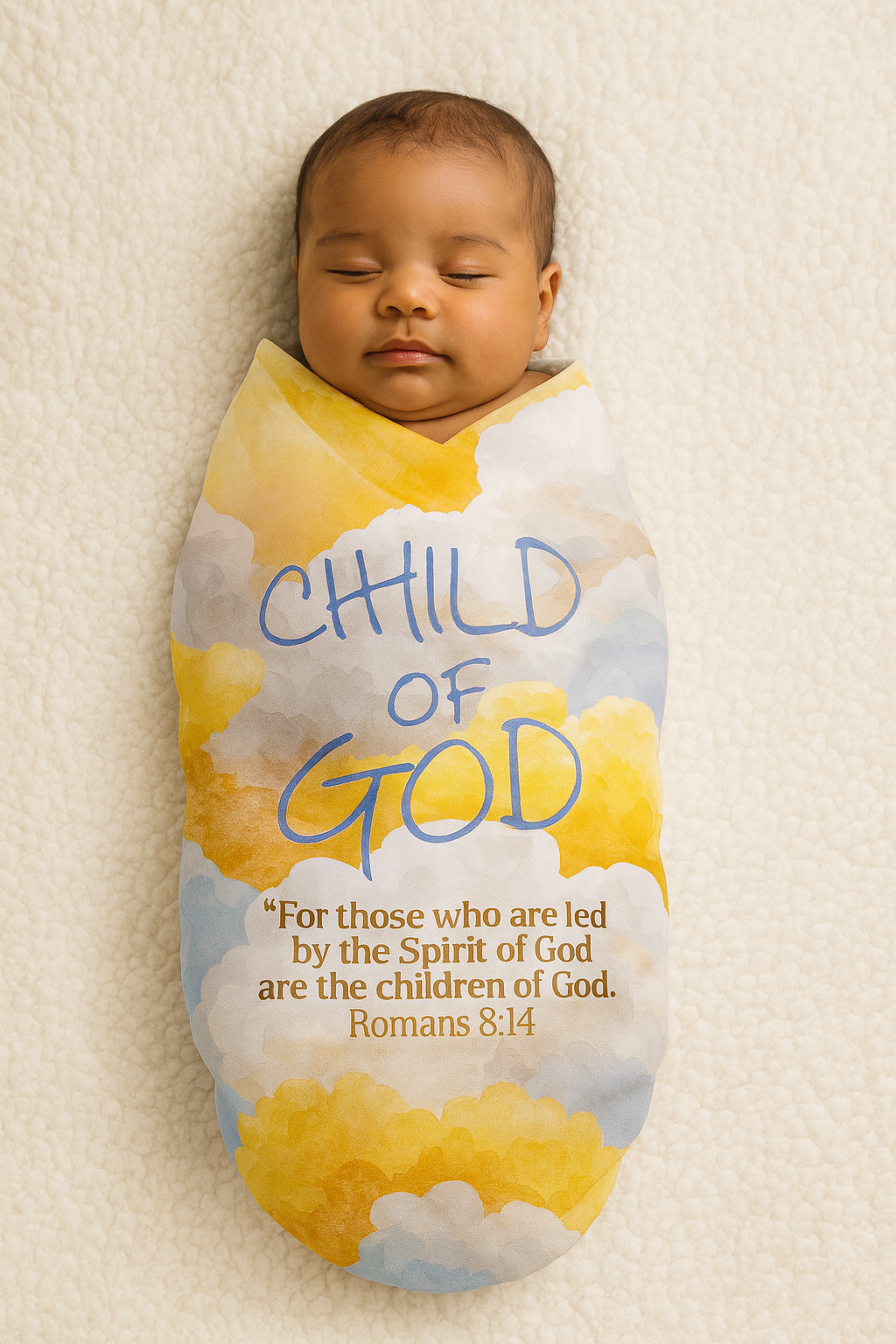 Child Of GOD |  Baby Swaddle Blanket | Romans 8:14