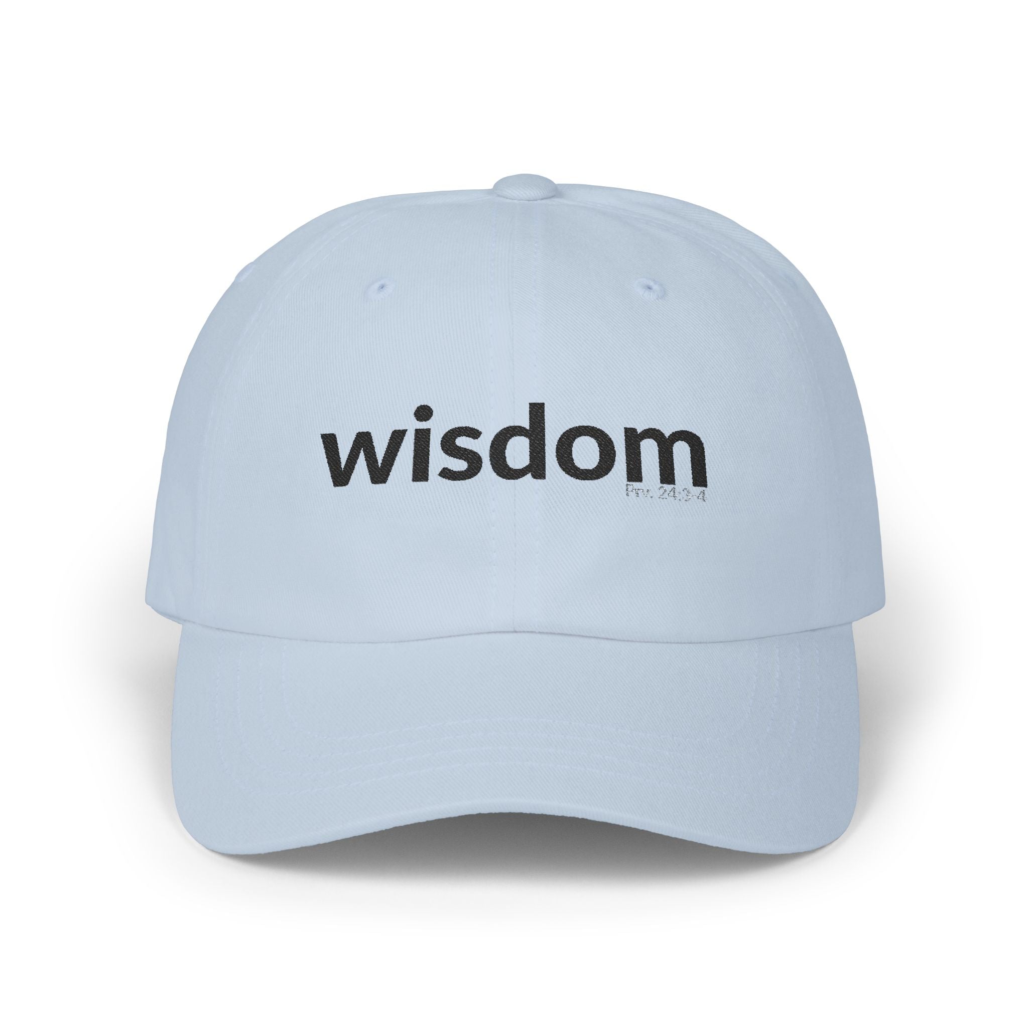WISDOM Faithware Collection – Cap | (black text)