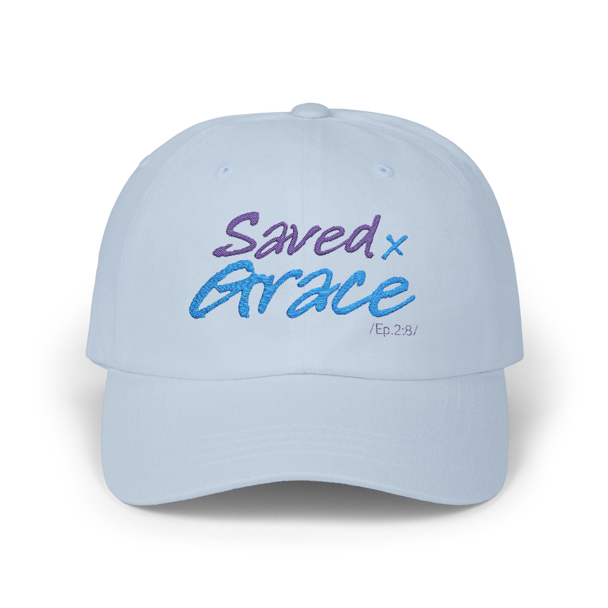 SAVED x GRACE  faithware collection Woman's Cap |  (Eph. 2:8) - Embroidered