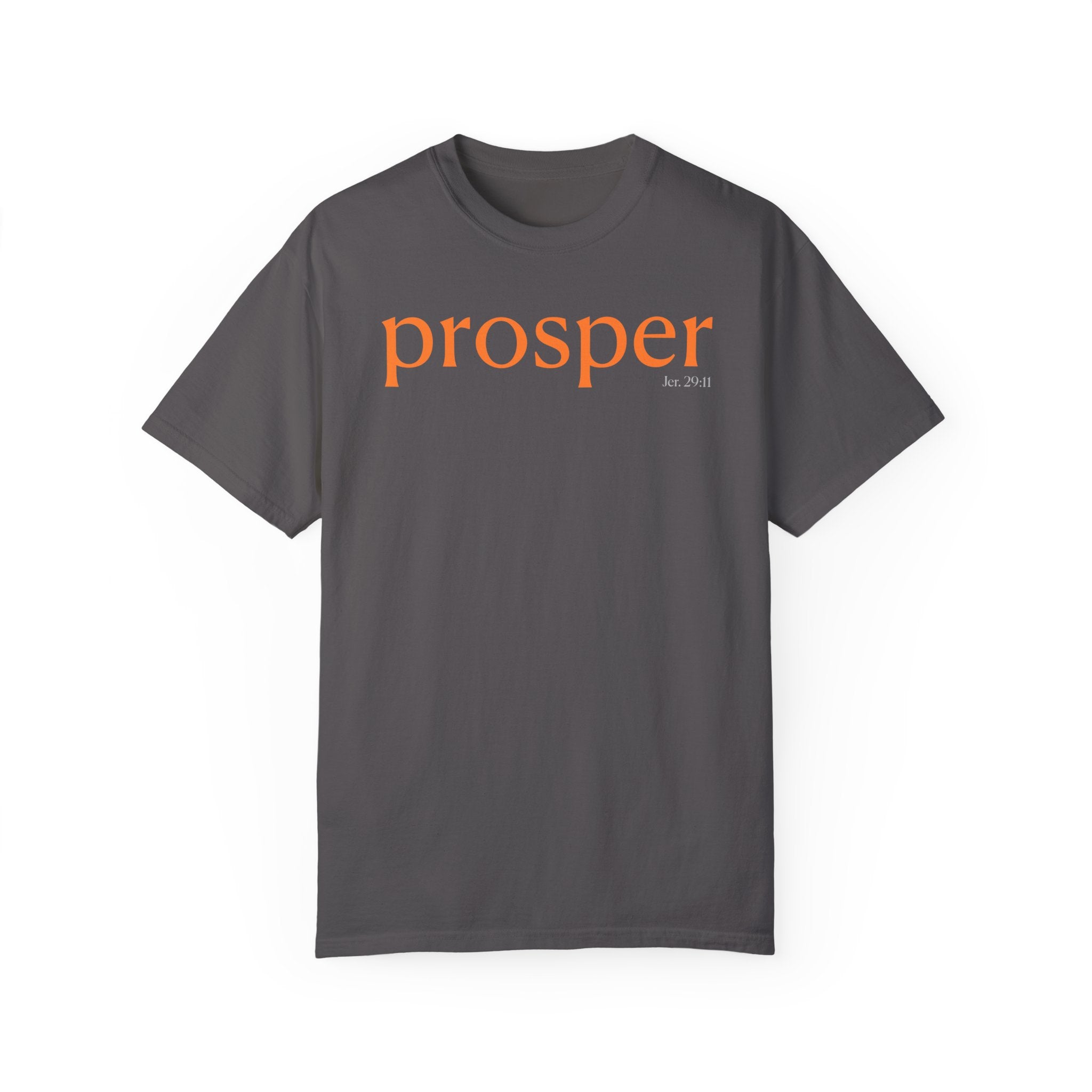 Prosper Unisex Garment-Dyed T-Shirt - Inspirational Quote Tee