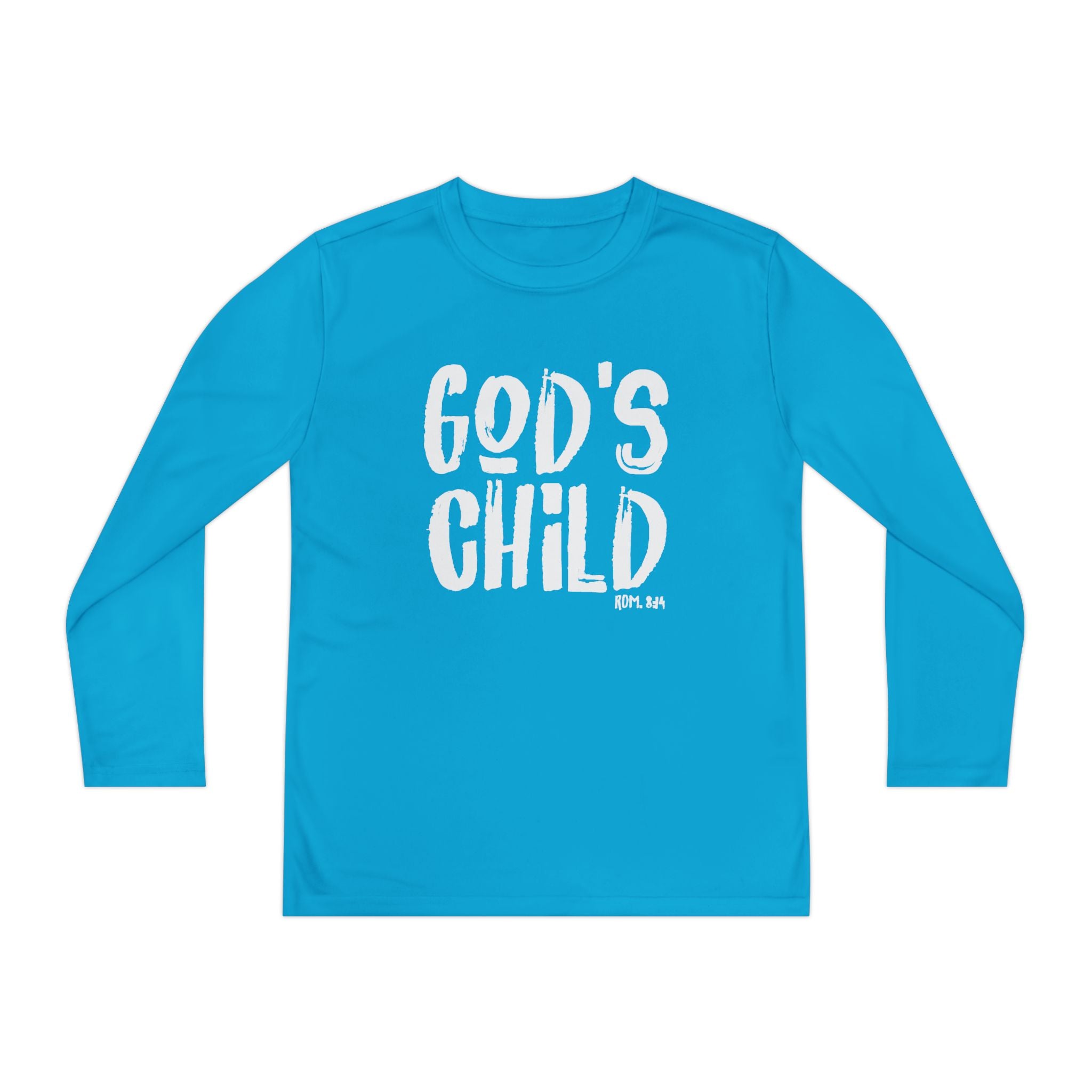 GOD'S CHILD! Collection | Youth Long Sleeve Tee | (Romans 8:14)