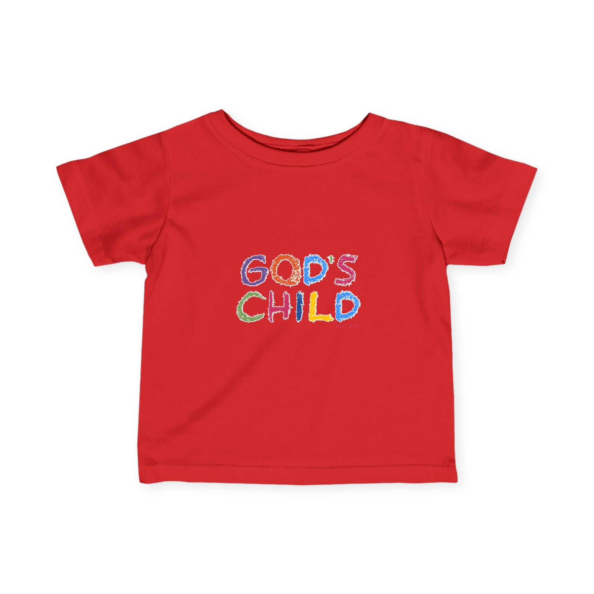 GOD'S CHILD! | Colorful Infant Fine Jersey Tee | Baby Heirs Collection (Roman's 8:14)