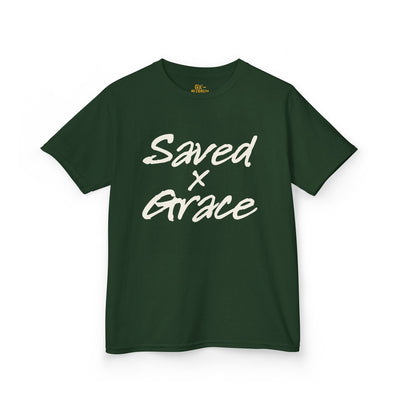 Saved x Grace | Kids Tee | Motivational Kids Shirt, Gifts for Young Dreamers, Casual Kids Clothing, Back to School Tee, Kids Hustle Tee