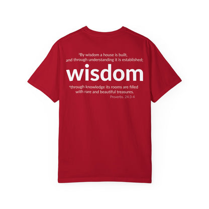 WISDOM | Faithware Collection – T-Shirt | Proverbs 24:3-4
