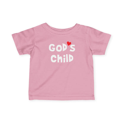 GOD'S Child + Heart | Infant Tee | Cute Baby T-Shirt, Faith-Based Apparel, Christian Baby Clothes, Gift for New Parents, Toddler Apparel