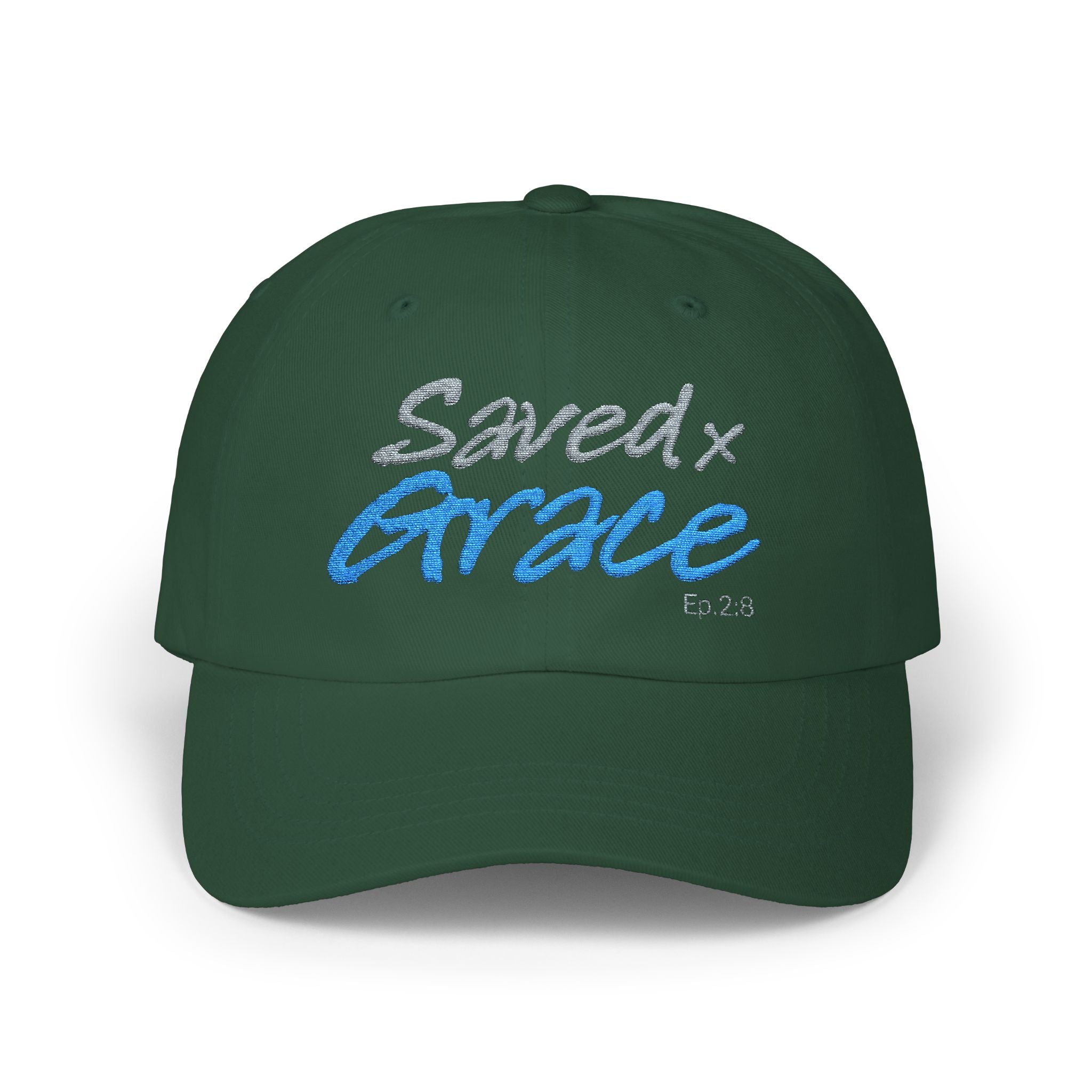 SAVED x GRACE  (Eph. 2:8)  Faithware Collection Unisex Cap - (embroidered)