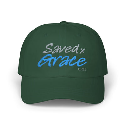 SAVED x GRACE  (Eph. 2:8)  Faithware Collection Unisex Cap - (embroidered)