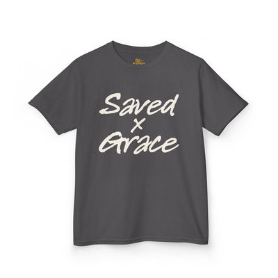 Saved x Grace | Kids Tee | Motivational Kids Shirt, Gifts for Young Dreamers, Casual Kids Clothing, Back to School Tee, Kids Hustle Tee