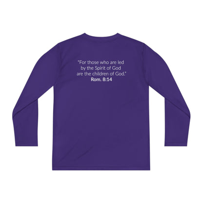 GOD'S CHILD! Collection Youth Long Sleeve Tee | (Romans 8:14)