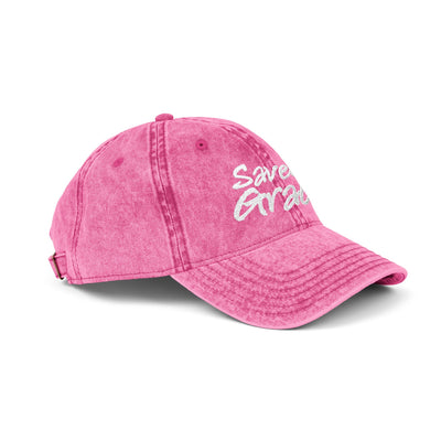 SAVED × GRACE Vintage Cap | Ephesians 2:8–9