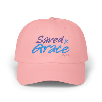 SAVED x GRACE  faithware collection Woman's Cap |  (Eph. 2:8) - Embroidered