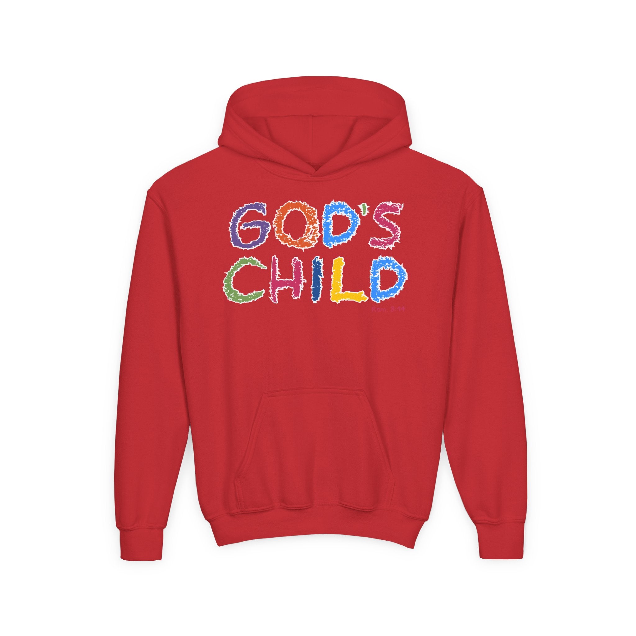 GOD'S CHILD! Collection | Hoodie [Youth]  | (Romans 8:14) - Pastel
