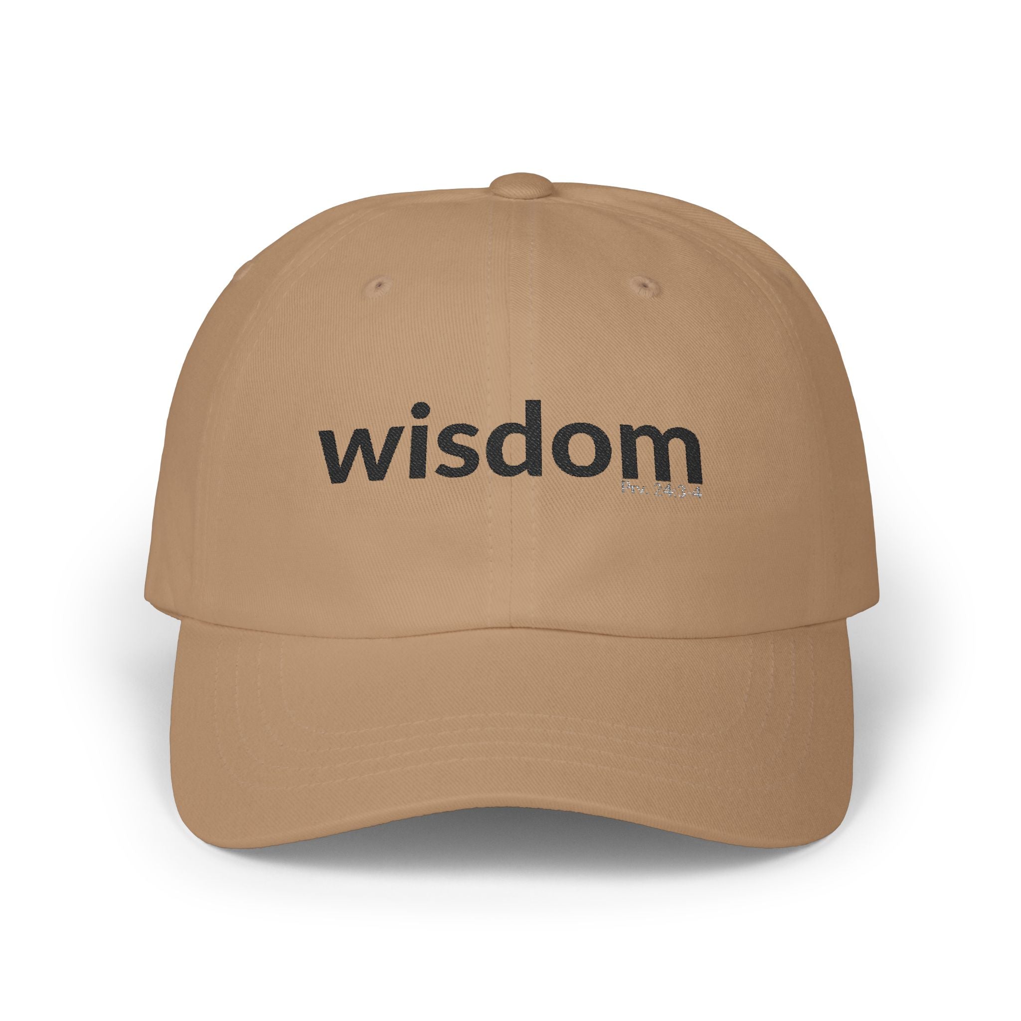 WISDOM Faithware Collection – Cap | (black text)