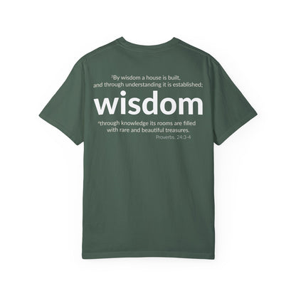 WISDOM | Faithware Collection – T-Shirt | Proverbs 24:3-4