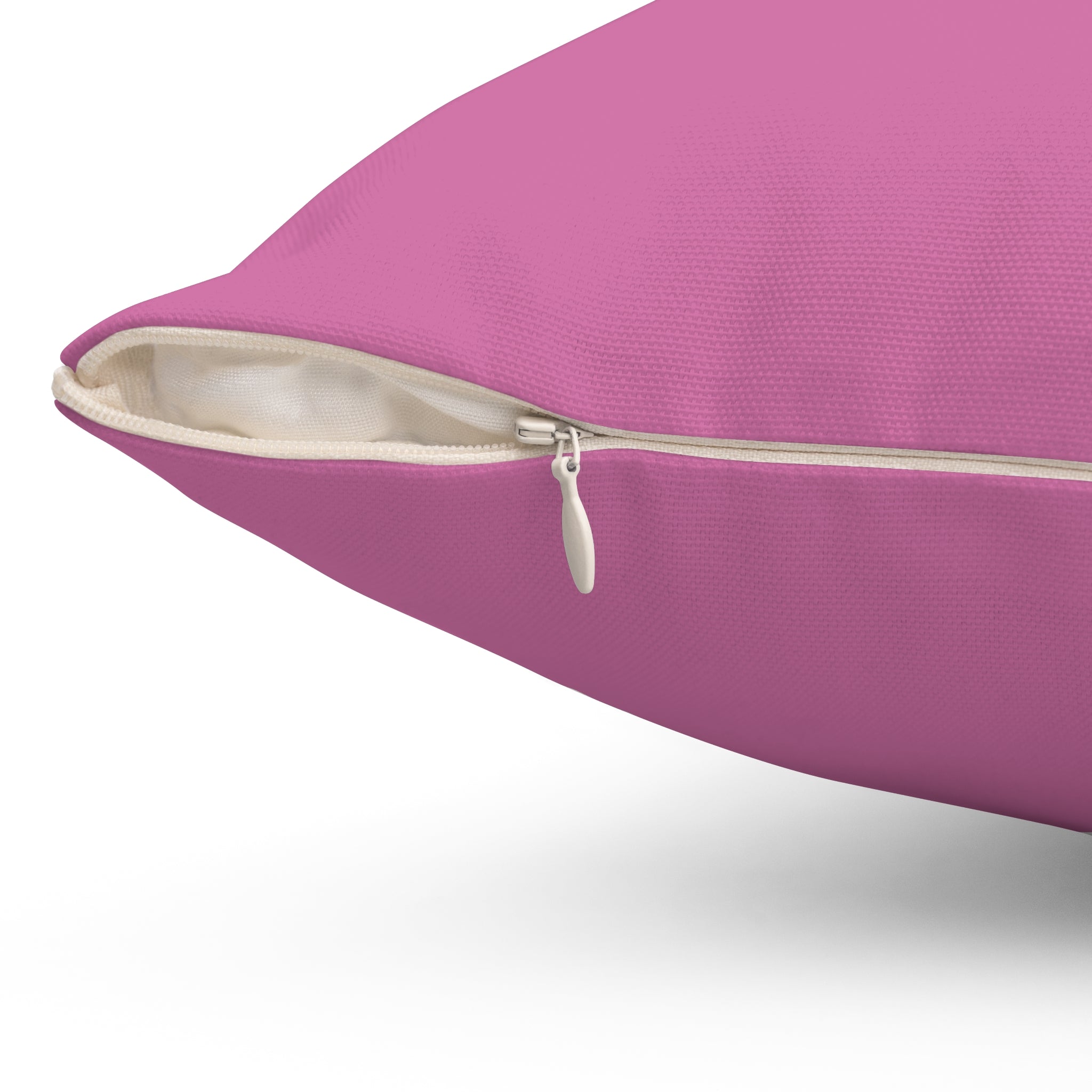 BLESSED! And Highly Favored Collection | Square Pillow | (Luke 1:28) - pink
