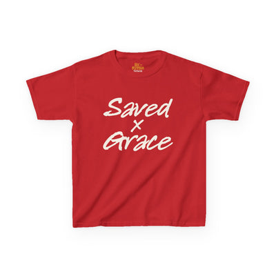 Saved x Grace | Kids Tee | Motivational Kids Shirt, Gifts for Young Dreamers, Casual Kids Clothing, Back to School Tee, Kids Hustle Tee