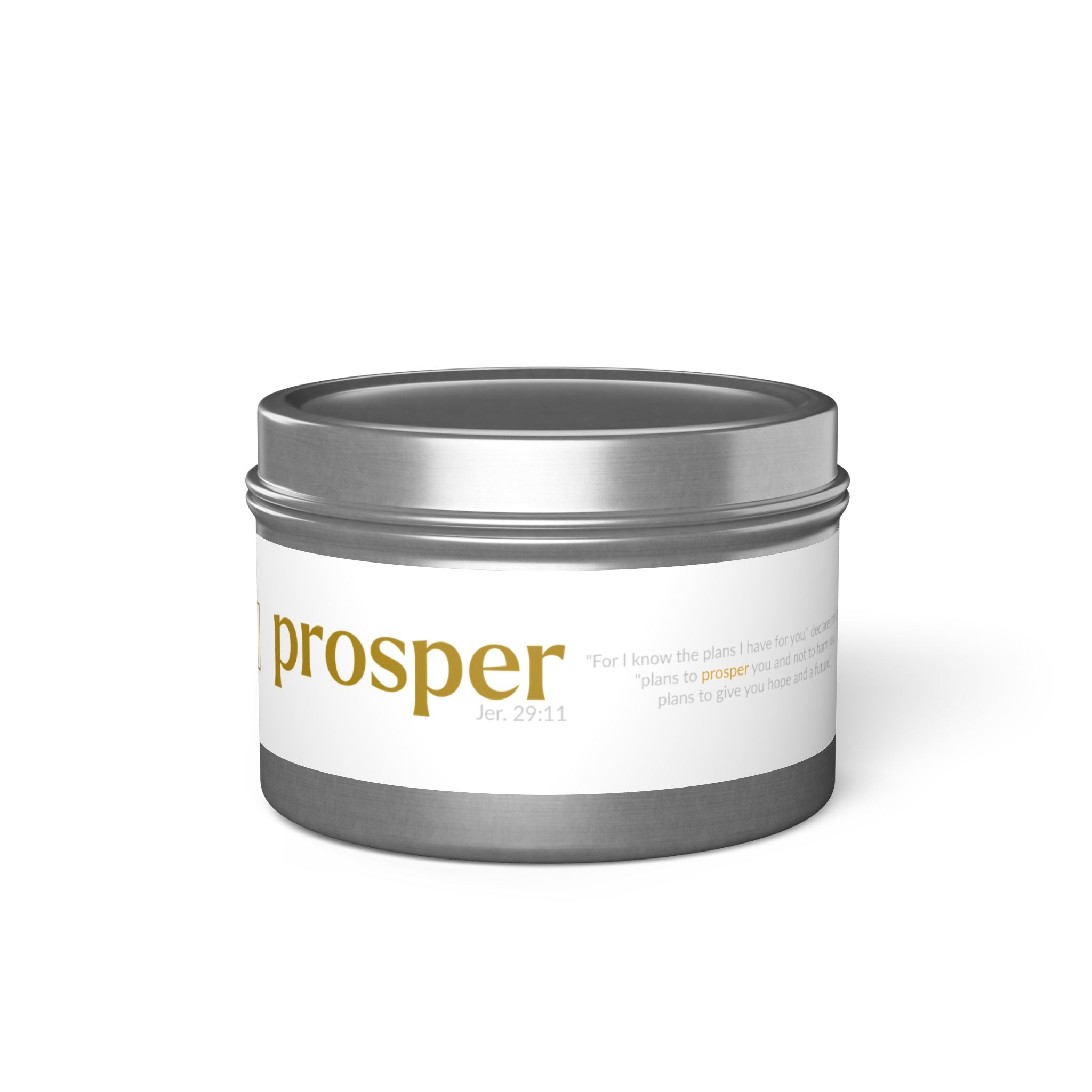 The PROSPER  29:11 Collection | Soy Aromatherapy Tin Travel Candles |