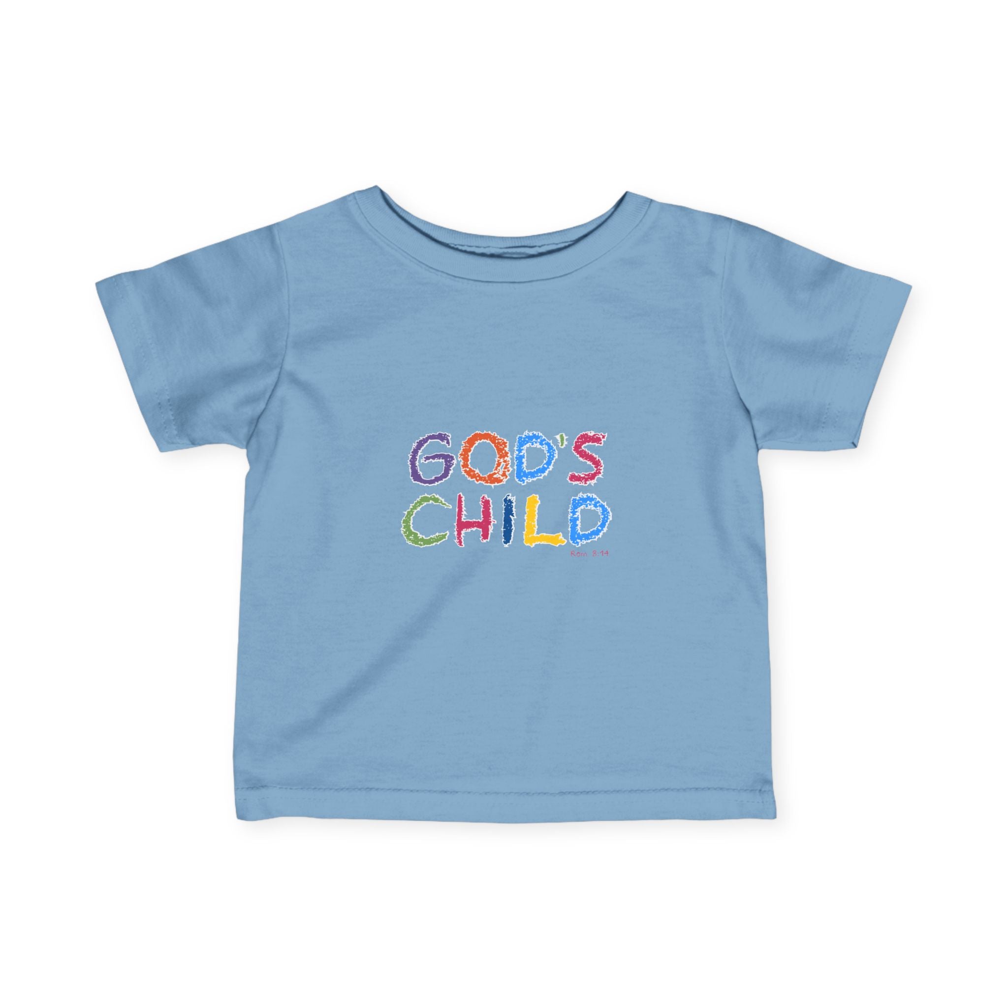 GOD'S CHILD! | Colorful Infant Fine Jersey Tee | Baby Heirs Collection (Roman's 8:14)
