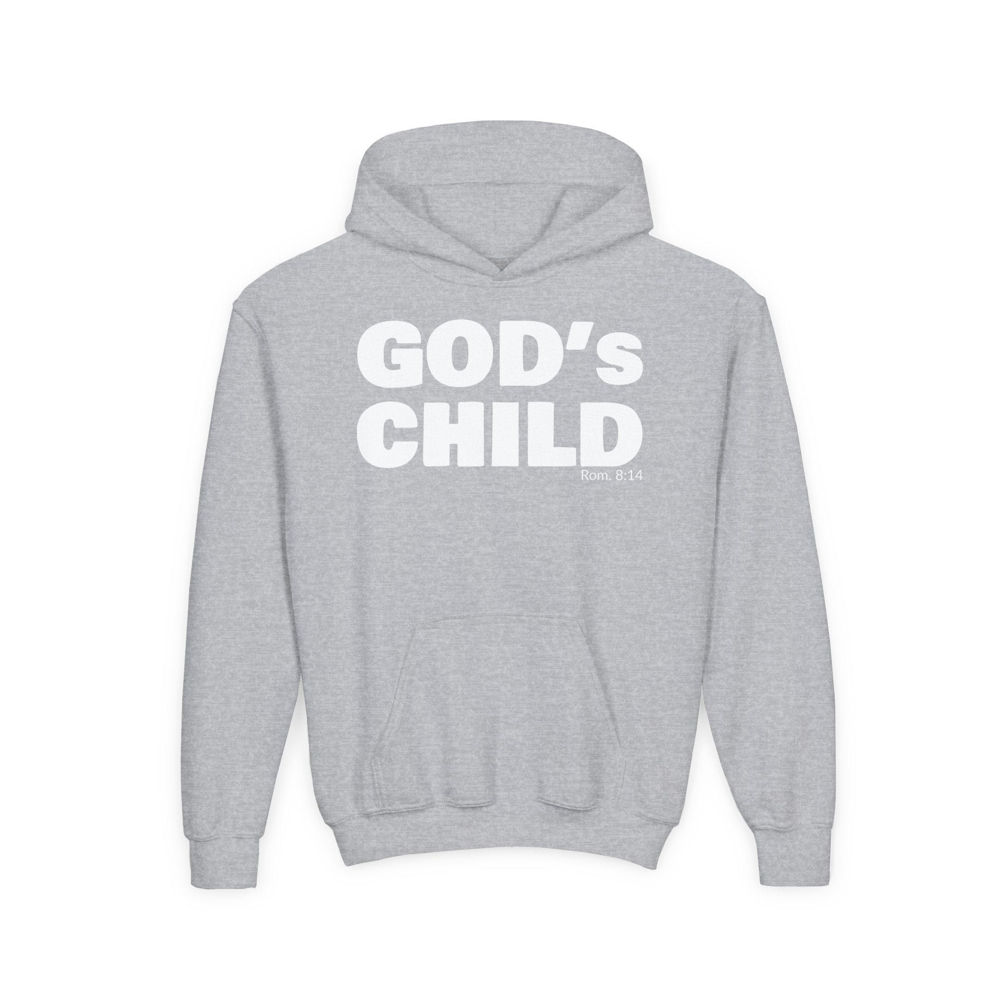 GOD'S CHILD! Collection |  Inspirational Hoodie [Youth]  | (Romans 8:14)