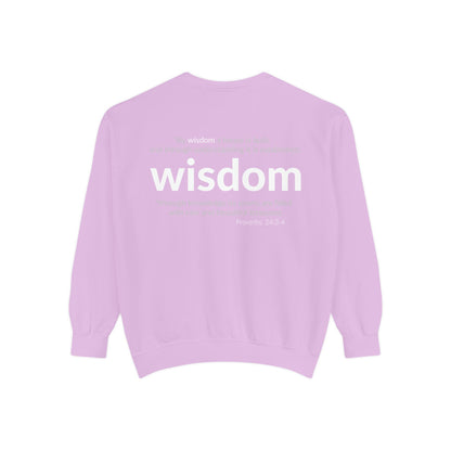 WISDOM | Faithware Collection – Sweatshirt | Proverbs 24:3-4