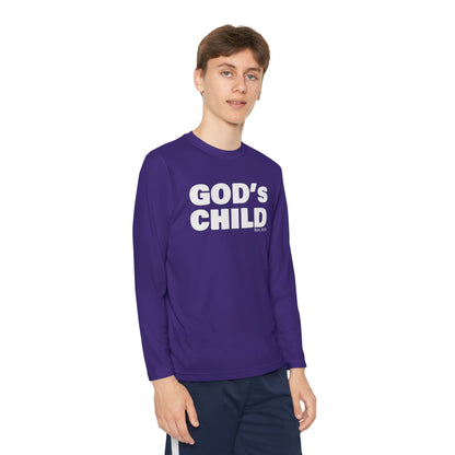 GOD'S CHILD! Collection Youth Long Sleeve Tee | (Romans 8:14)