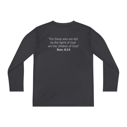 GOD'S CHILD! Collection Youth Long Sleeve Tee | (Romans 8:14)