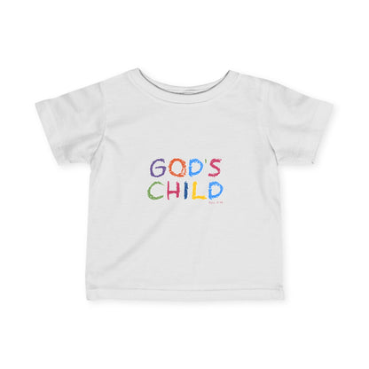 GOD'S CHILD! | Colorful Infant Fine Jersey Tee | Baby Heirs Collection (Roman's 8:14)