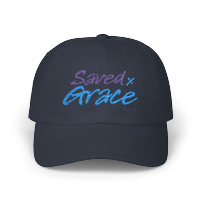 SAVED x GRACE  faithware collection Woman's Cap |  (Eph. 2:8) - Embroidered